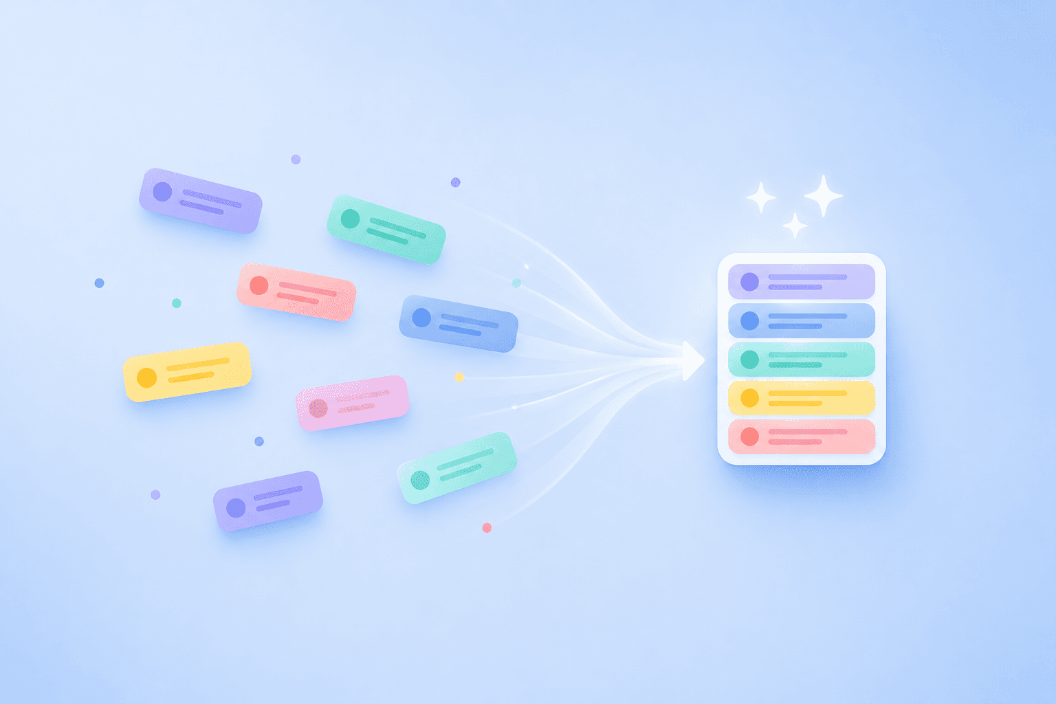 Organizes itself, automatically.